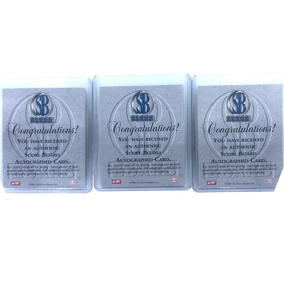 Samaki Walker 1996 Louisville Score Board Autographed Basketball Cards -Lot of 3 - Picture 5 of 5